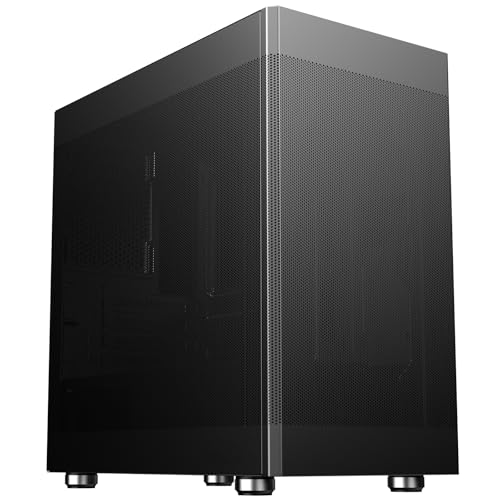 Itek Case PROMESH 35B Gaming Office Mini Tower mATX- Type-C- 2xUSB3-3 Sides MESH