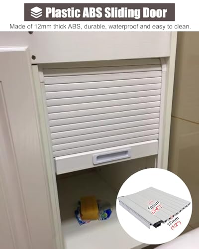 Panel plegable de plástico ABS ideal para optimizar espacio en tu puerta corredera de 75x60 cm 4