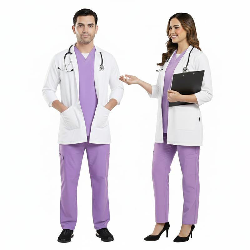 adhyah TrendyUniform Lab coat for Doctors Women Men Doctors Coat Female Male-picture-25