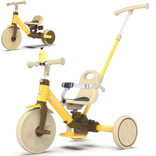 5-in-1 Kids Tricycle for Toddlers 1.5-3, Tool-Free Convertible Ki...