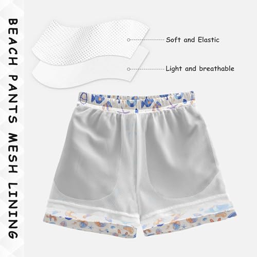 linqin Blue Boat Boys Swim Trunks Toddler Beach Board Shorts, Quick Dry Swim Shorts Suits 2-16 Years4