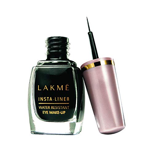 Image of LAKME Insta Eye Liner, Matte Finish, 9ml - Black And Complexion Care Face Cream, Beige, 9g