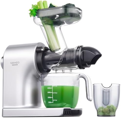 Juicer Machines,ORMEO HOME Cold Press Slow Masticating Juicers with 3.60