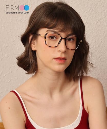 Image of Firmoo Oversized Blue Light Blocking Glasses for Women /Men, Anti UV Ray Computer Gaming Glasses
