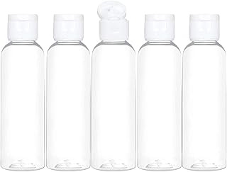 5 PCS 100ml Plastic Empty Bottles with Top Flip Cap Empty Refillable Cosmetic Bottles For Lotion Shampoo Body Soap Toner Travel Containers