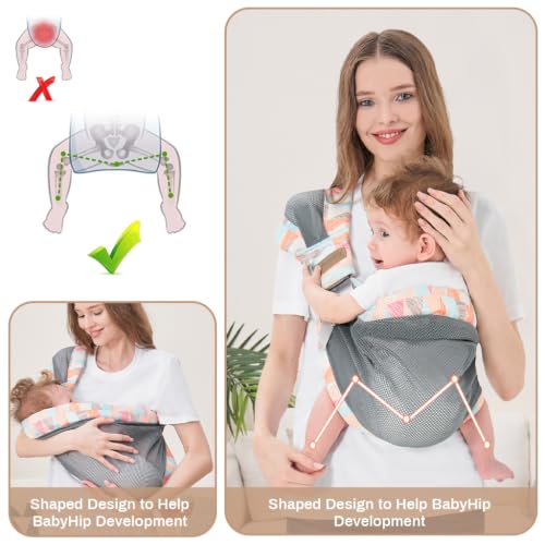 Image of SNOWIE SOFT Baby Wraps Carrier Baby Carrier Newborn to Toddler Lightweight