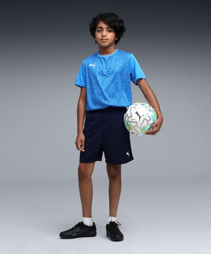 Image of Puma Boys' teamRISE Junior Knitted Shorts | Comfortable and Sweat Proof Polyester Football Shorts | Lightweight and Breathable Training Shorts for Kids & Teen Athletes