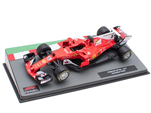 OPO 10 - Coche en Miniatura Fórmula 1 1/43 Compatible con Ferrari SF70H - Sebastian Vettel - 2017 - FD113