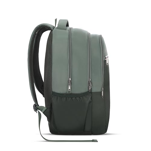 Image of American Tourister Nexa Style 01 | 36L Backpack | Casual Bag | 3 Compartments | School & College Backpack for Men and Women | Olive | 1 Yr Global Warranty