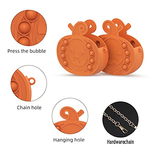 FLY FLQ Pompoen vormige pop it messenger bag, essentieel voor Halloween decoratie, snoep tas, push pop pop Anti-stress… - Image 3