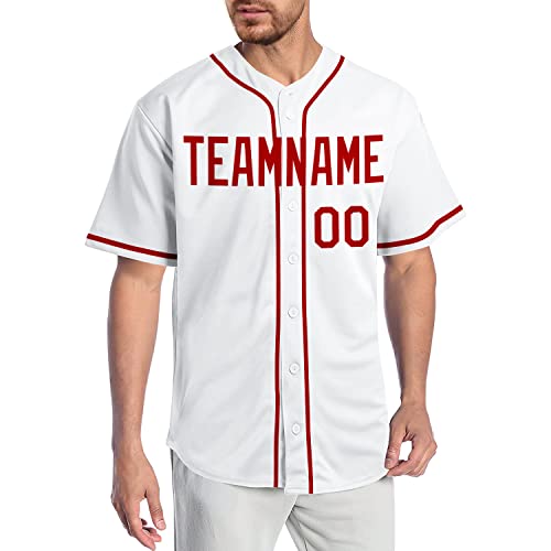 Camisetas personalizadas deportivas de béisbol estilo Hip Hop con botones y malla para equipo miniatura 1