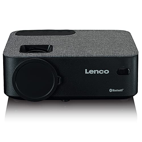 Lenco LPJ-700 Mini Beamer - Bluetooth Beamer - Mini Projector 4000 Lumen - 30.000 uur levensduur - Full HD - Bluetooth 5.0-2 x HDMI - USB - afstandsbediening - zwart/grijs - Image 3