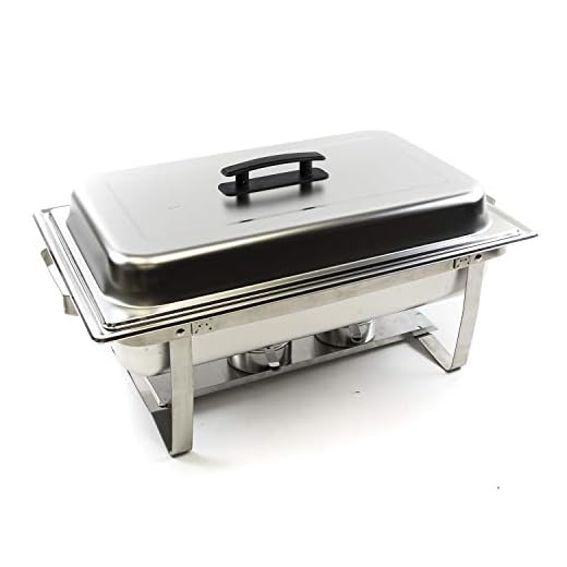 Alpha Living 8QT Chafing Dish High Grade Stainless Steel Chafer Complete Set
