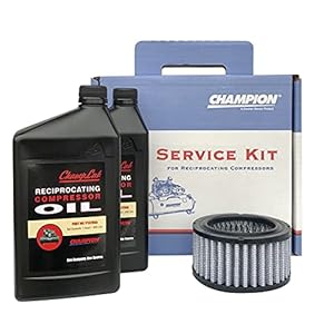 Champion R-Series and RV-Series Air Compressor Mineral Oil & Filter Maintenance Kit (for use with R10, R15, RV10, RV15 Compressor Pumps)
