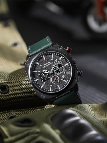 Image of French Connection Chronexis Black Dial Chronograph Watch for Men - FCB19BNL