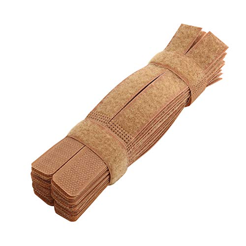 Pasow 50pcs Colourful Reusable Fastening Wire Cable Ties Organizer Cord Cable Tie Rope Holder for Laptop PC TV 7 Inch (Brown)