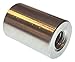 Round Standoff, Stainless Steel, Female, 1/4"-20 Screw Size, 0.5" OD, 0.875" Length, (Pack of 10)