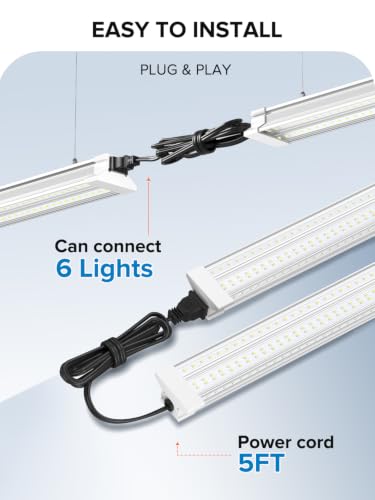 Image of 1.5FT LED Shop Lights, 35W 3500LM 5000K Ultra-Bright Linkable Shop Light