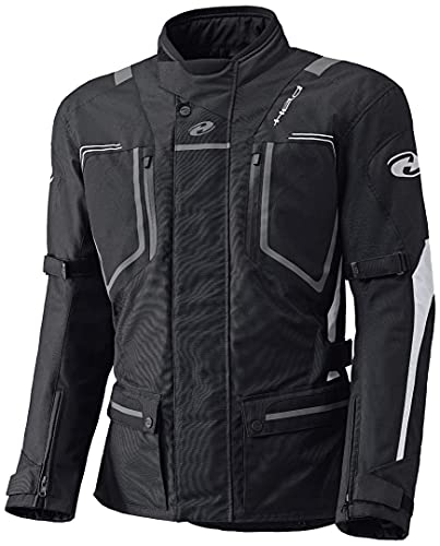 Held Zorro Impermeabile Motocycle Giacca in Tessuto, Nero/Bianco, 2XL