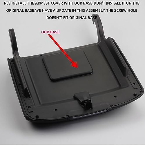Dasbecan Armrest Center Console Cover Lid Kit (Full Central Floor) Compatible With 2014-2018 Chevy Silverado & Gmc Sierra 1500 2500 3500 2015-2020 Tahoe Yukon Suburban Replaces 0227083Aa 22861304 #TOP5