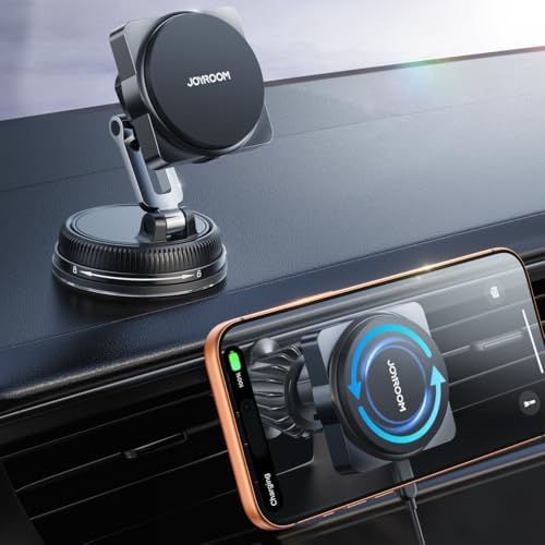 JOYROOM for MagSafe Car Mount Charger, [Smart Fingerprint-Touch R...
