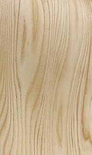 Handmade White Ash Burl Wood Veneer Restoration Sheet Natural Wooden Sticker DIY Material(Thickness:0.3mm)(Flat Cut) (D(7"x106"))