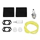 Trimmer Vergaser Kit Ersatz, Rasentrimmer Luftfilter Zündkerzen Kit Fit für Homelite ST285BC ST275 ST155 Fadentrimmer