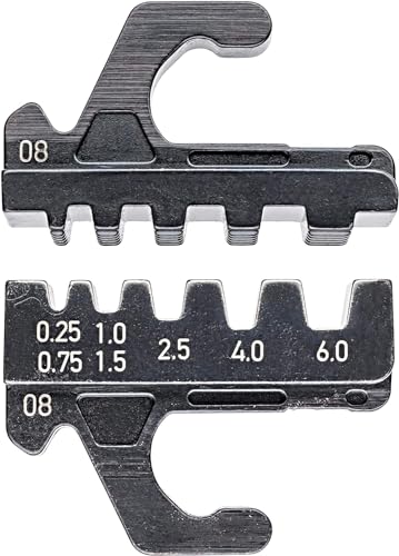 Matrice de sertissage trapézoïdale Knipex 97 39 08 pour câbles isolés 0,25 à 6 mm² - 2