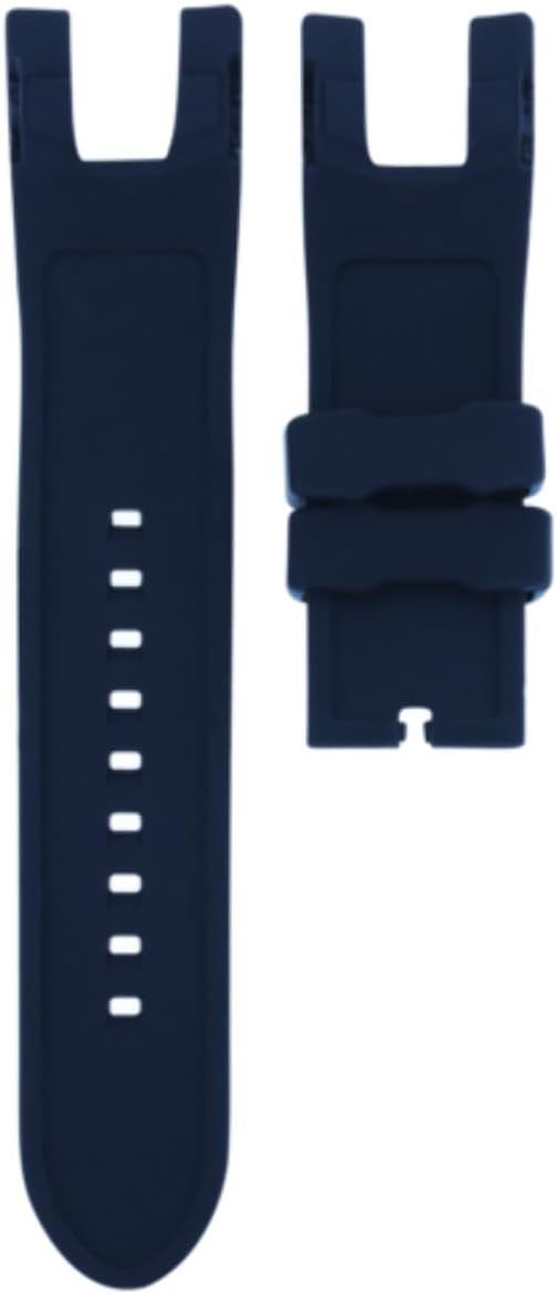 Ewatchparts Rubber Watch Band Strap Compatible With Invicta Reserve Collection Venom 6110 6116 F0004 Blue