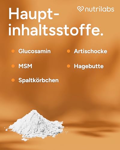 NutriLabs Glukosaminol® Kleintier Gelenkpulver für Hunde-Welpen 150 g - mit MSM, Artischocke, Glucosamin, UVM. - Hundewelpen Nahrungsergänzungsmittel - Gelenkgesundheit Welpen