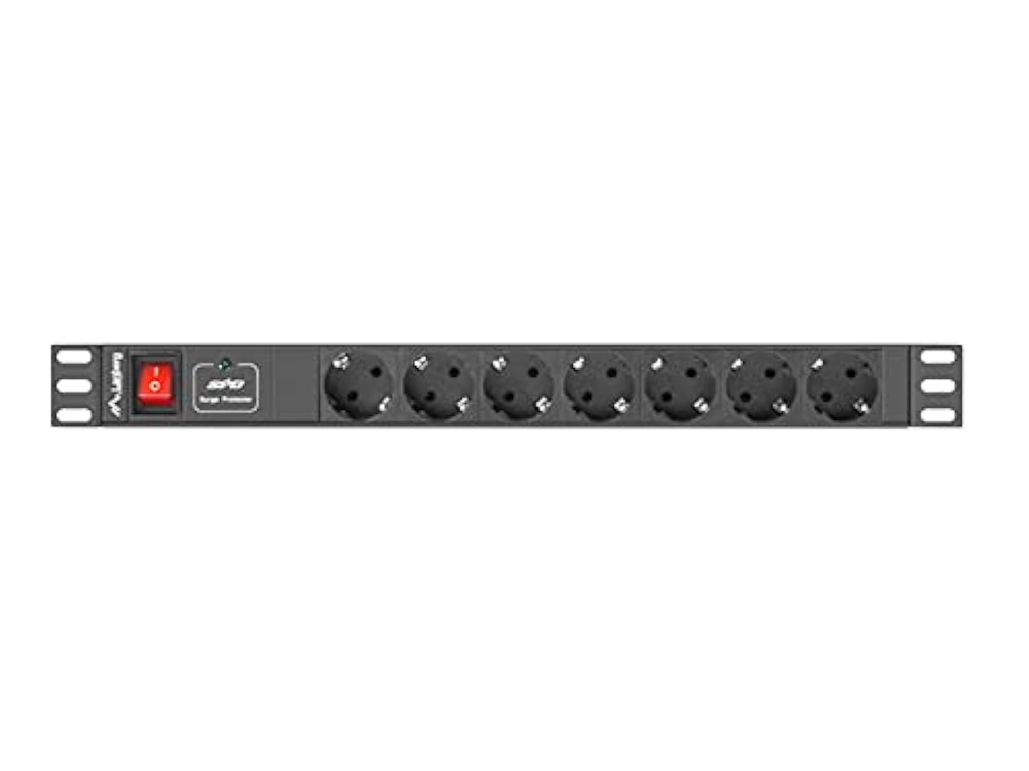 RACK PDU 1U 10A 7xSCHUKO PDU-07F-0200-IEC-BK Power Strip