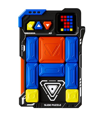 HLF Súper Máquina de Rompecabezas Apariencia del Mecha Juego Escape del Laberinto HuaRong Bloques 520 Niveles Inducción Automática Diseño Magnético Puzzle lógico Juguetes de Regalo para niños (Black)