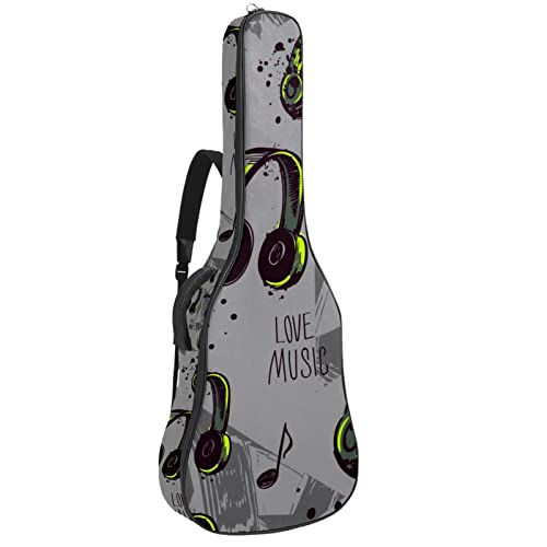 Sac à dos guitare acoustique imperméable housse rembourrée étui guitare classique 42.9in