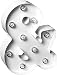 Darice Metal Ampersand (&) Marquee Light Up, White