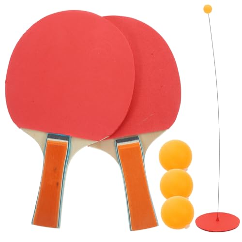 HANABASS Table Tennis Machine 1 Set Portable Sports Racket Training Racket for Boys and Girls Adults Random Color