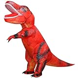 GOOSH Inflatable Dinosaur Costume Adult Halloween Blow up Costumes for Women Men Funny T Rex Air Costume for Party Cosplay