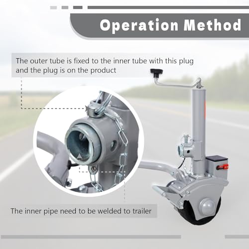 image for Elountik Adjustable Electric Trailer Dolly, 5000lbs Powerful Towing Ca