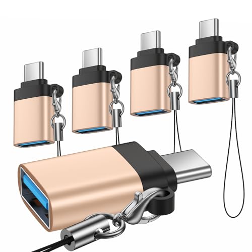 USB C Male to USB 3.0 Female Adapter 5Pack OTG Adapter for Moto G Power G Play 2026 G 5G G Stylus Edge 70 60 50 40 Pro Razr 60 50 Ultra One 5G UW Ace,Samsung Galaxy,Google Pixel