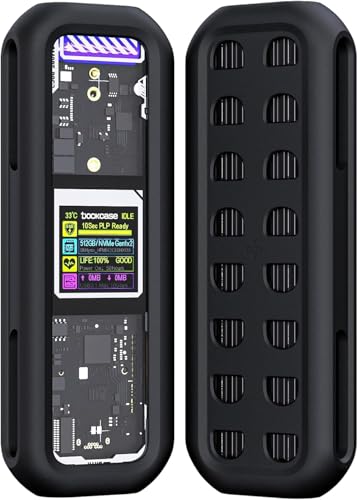 DockCase Visual Smart M.2 NVMe SSD Enclosure con Funda de Silicona miniatura 1