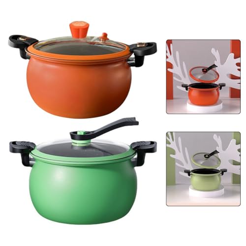 Tidevib Olla a presión rápida y eficiente, olla de 5 litros con tapa de bloqueo de seguridad, para todos los tipos de cocinas