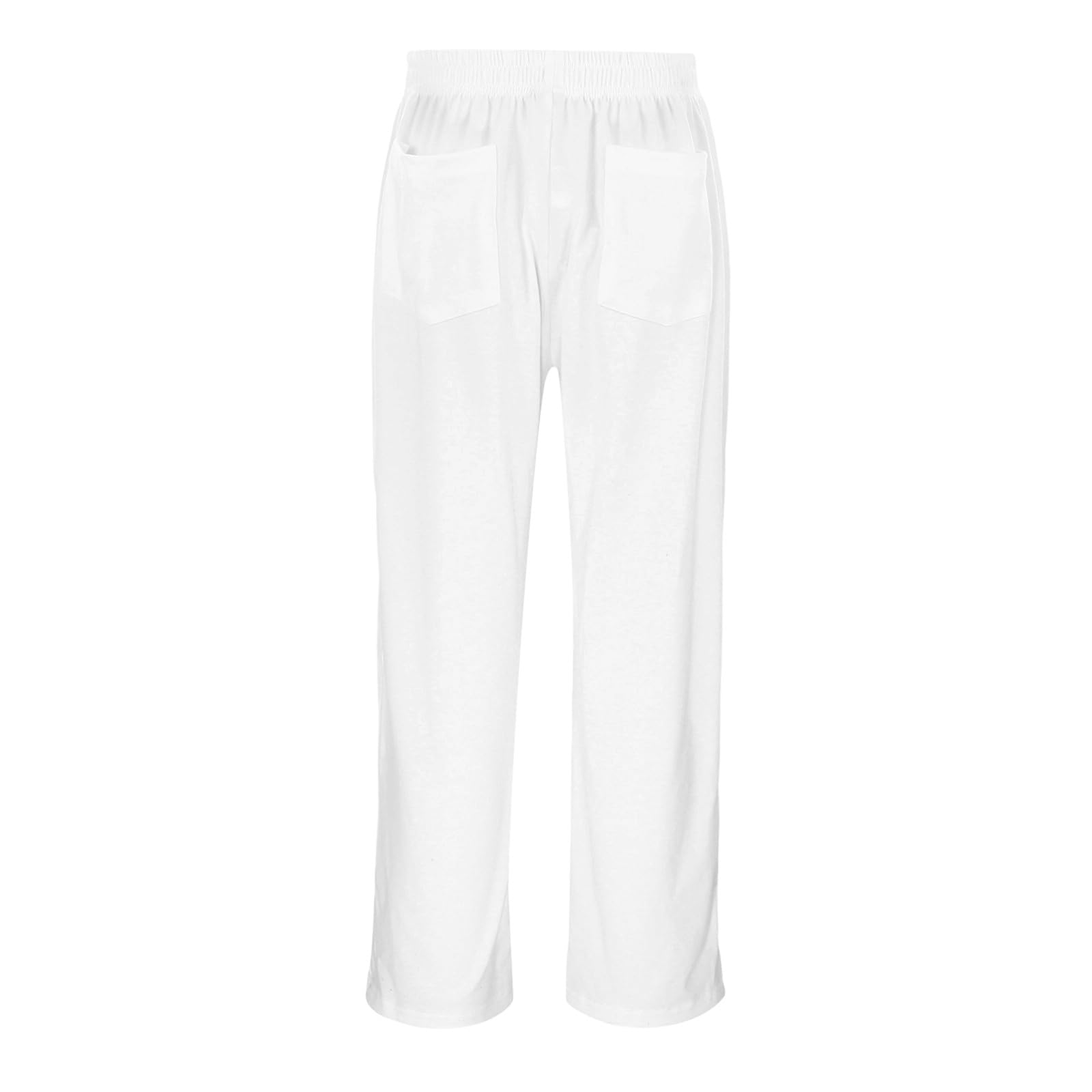 Generisch Pantalones largos de color liso para niños, pantalones largos con cintura elástica cómoda para el día a día, para jugar y para la escuela