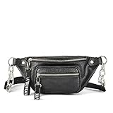 Futter: Textil Buffalo 4104021 modische Damen Tasche aus Lederimitat Reißverschluss Trageriemen, Groesse OneSize, schwarz