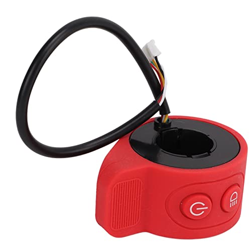 Electric Scooter Integrated Switch, Long Life Scooter Thumb Throttle, High Hardness, 5 Outgoing Lines for HXX6/X7/X8 Electric Scooter