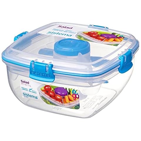 Sistema Salad TO GO Lunch Box with Cutlery Cover