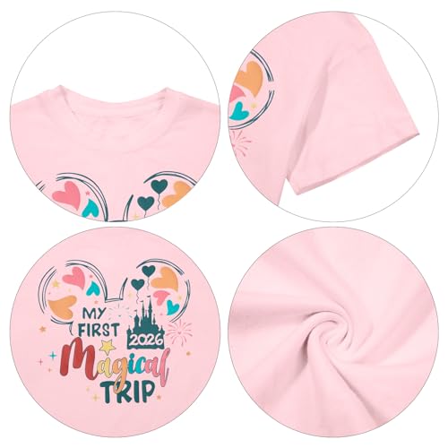 Image of Magical Shirts for Girls Animal Kingdom Shirt Kid Magic Princess T Shirt Castle Graphic Tees Summer Short Sleeve Tops