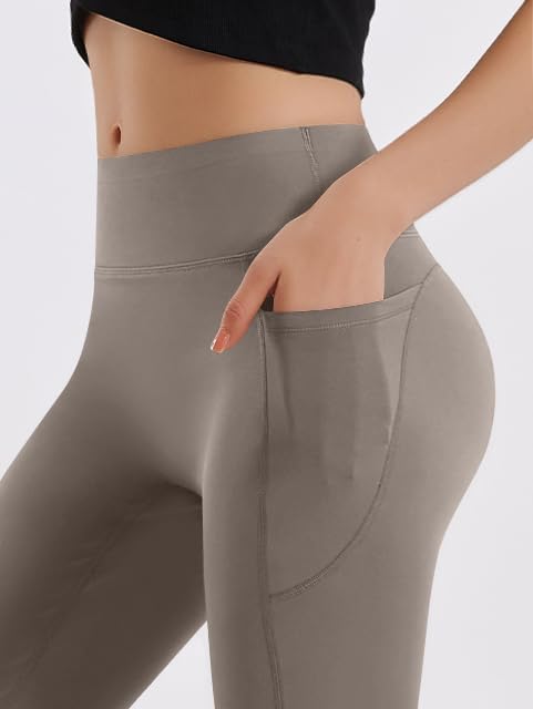 OQQ Yoga Pants Women High Waist Butt Lifting Casual Soft Leg Flared Bottoms with Pockets - Image 6