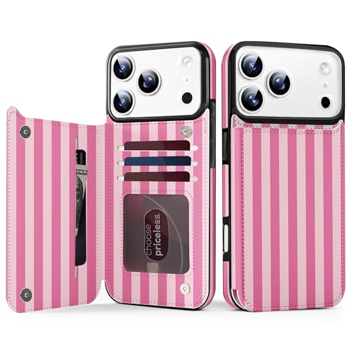 Étui portefeuille iPhone 17 Pro Max protection militaire antichoc avec fentes cartes