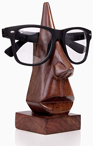 ARTISENIA Handmade Wooden Spectacle Eyeglass Holder Display Stand | Home Office Décor Spectacle Stand