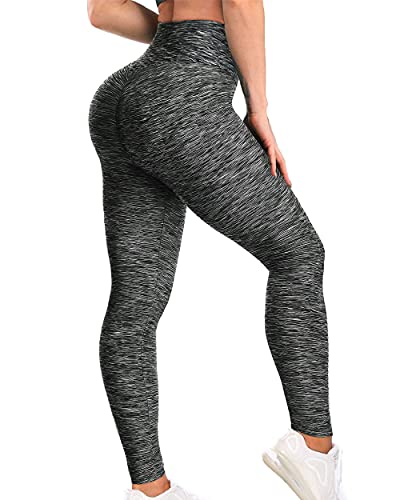 AIMILIA Leggings de gimnasio sexy para mujer, cintura alta, pantalones de yoga, botín y control de barriga, entrenamiento para correr, elástico