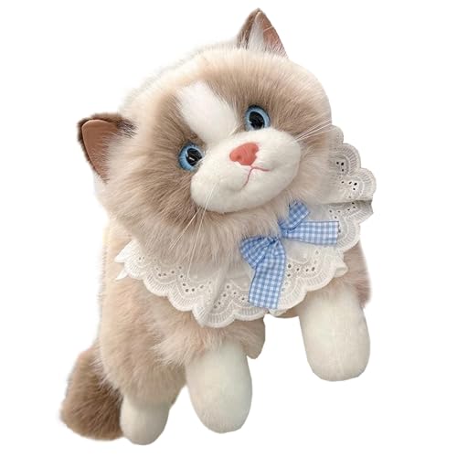 Peluche chat pour chambre et canapé doudou parfait pour voyage et repos